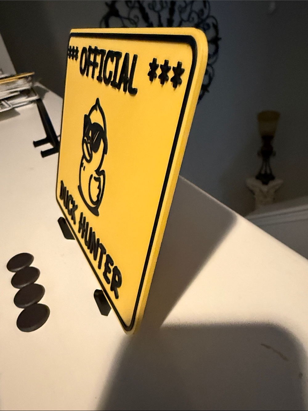 Official Duck Hunter Wall Plaque - Yellow - Picture 3 of 3